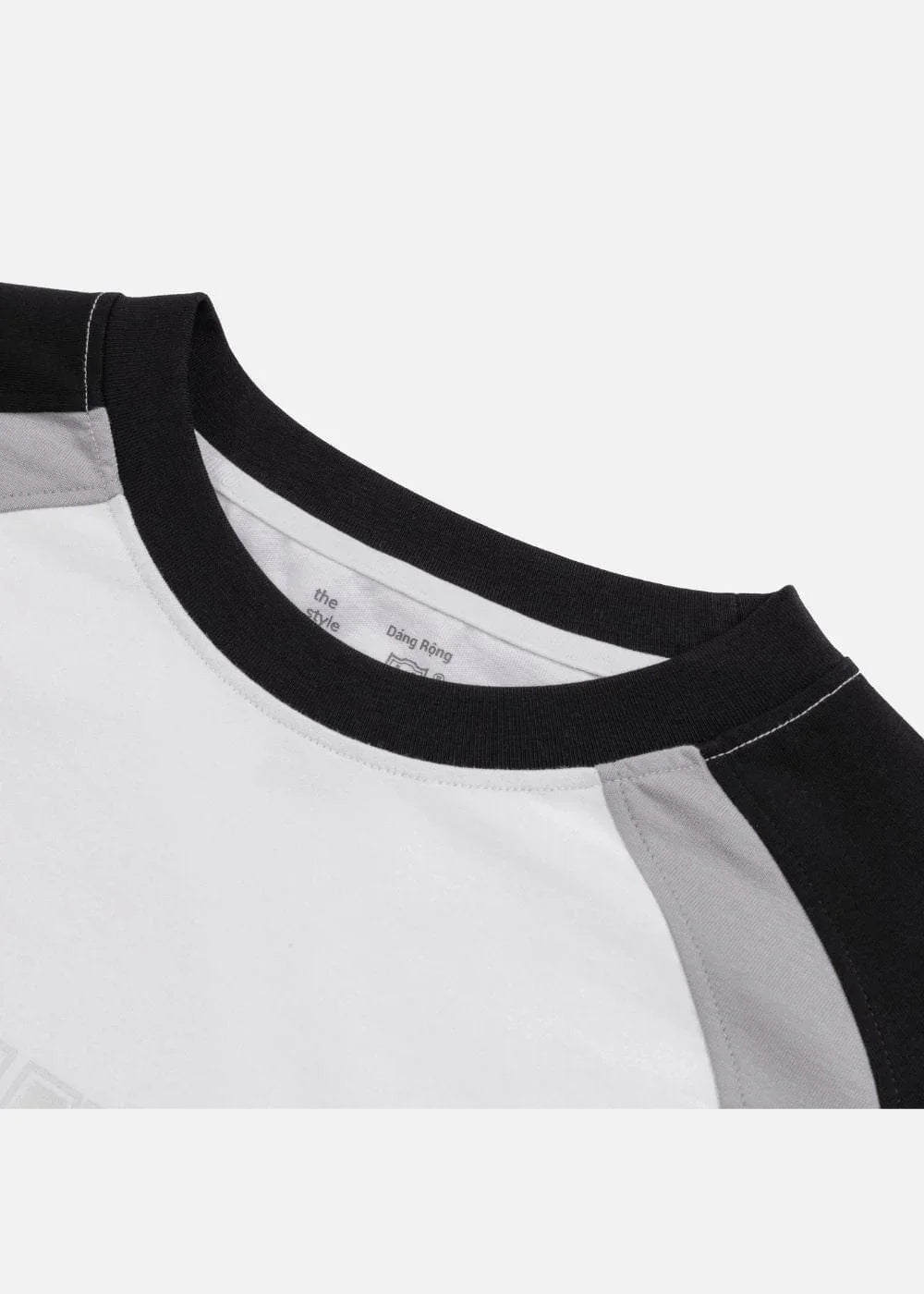 Áo Thun Cotton Mềm Mịn Phối Màu No Style M3 Trắng Đen - YaMe.vn