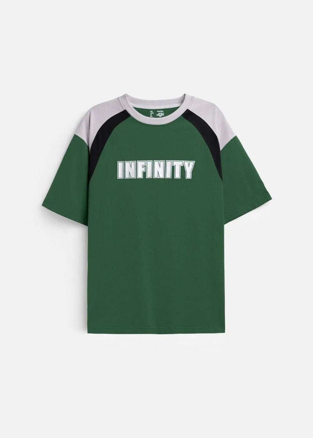 Áo Thun Cotton Mềm Mịn Phối Màu No Style M3 Xanh Lá Đậm - YaMe.vn