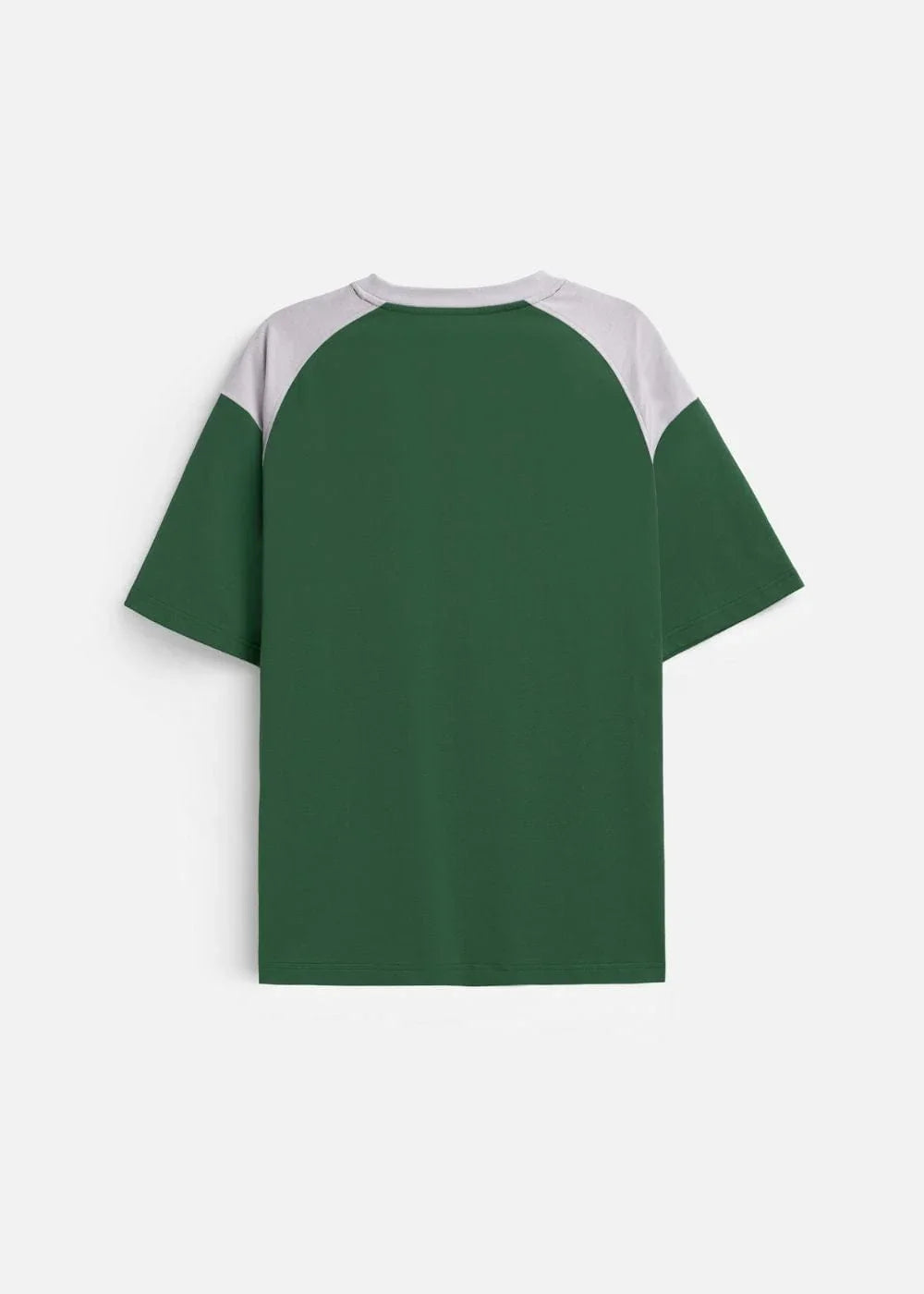 Áo Thun Cotton Mềm Mịn Phối Màu No Style M3 Xanh Lá Đậm - YaMe.vn