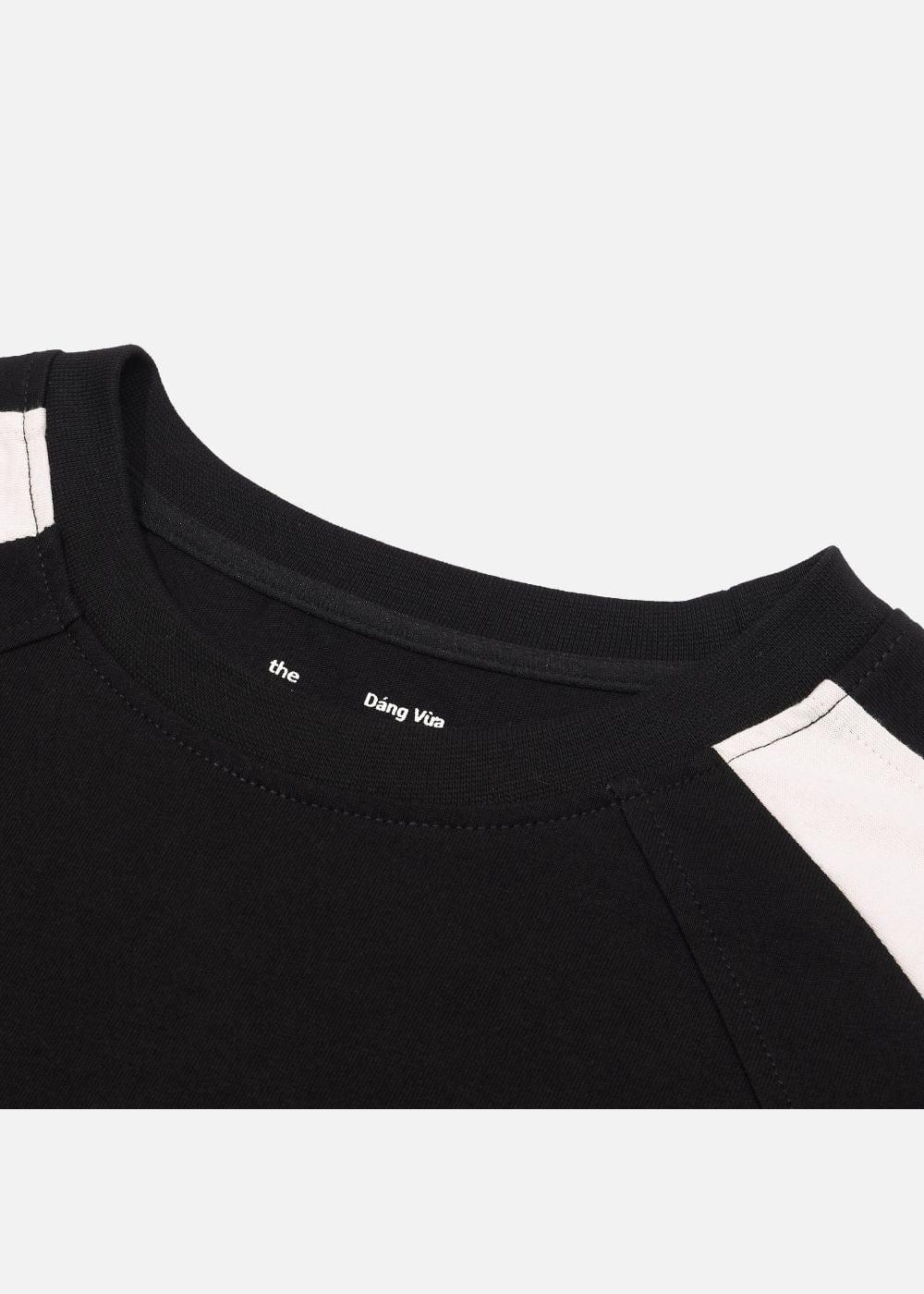 Áo Thun Tay Ngắn Boxy Mềm Mịn No Style M4 Đen Be - YaMe.vn