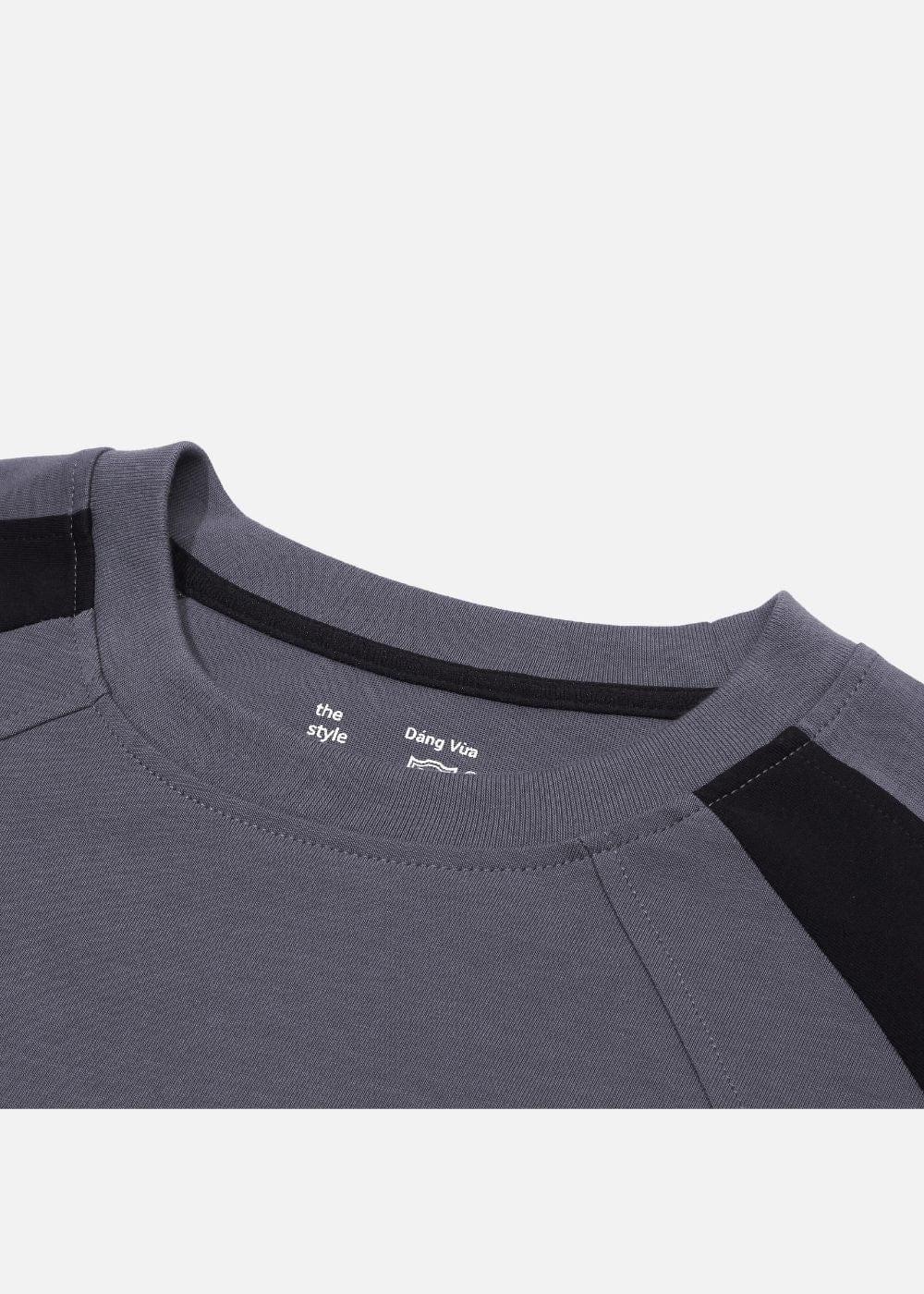 Áo Thun Tay Ngắn Boxy Mềm Mịn No Style M4 Xám Đen - YaMe.vn