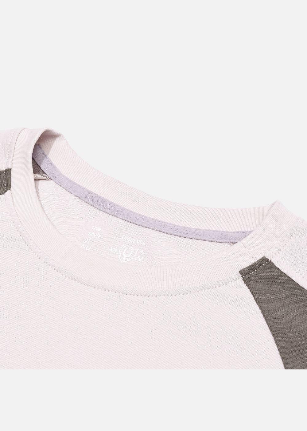 Áo Thun Raglan Cotton Phối Màu No Style M5 Be Nâu - YaMe.vn