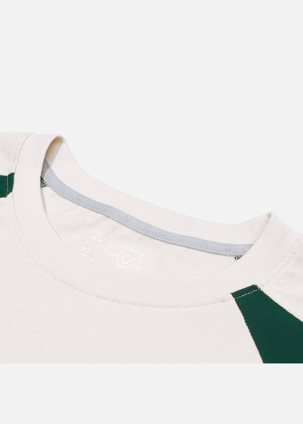 Áo Thun Raglan Cotton Phối Màu No Style M5 Be Xanh Lá - YaMe.vn