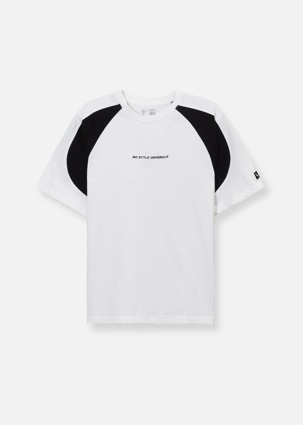 Áo Thun Raglan Cotton Phối Màu No Style M5 Trắng Đen - YaMe.vn