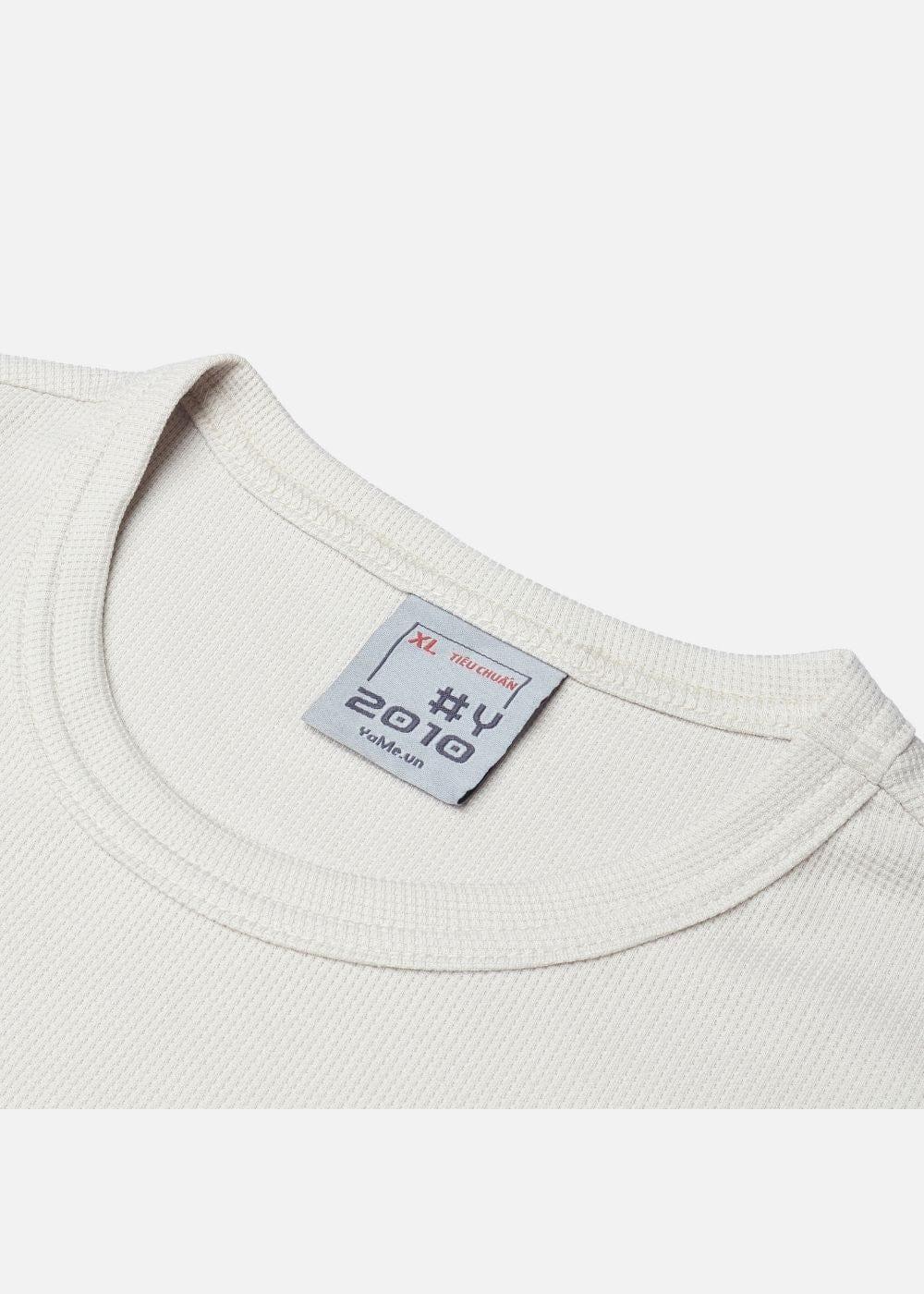 Áo Thun Waffle Thoáng Mát Non Branded 01 Be - YaMe.vn