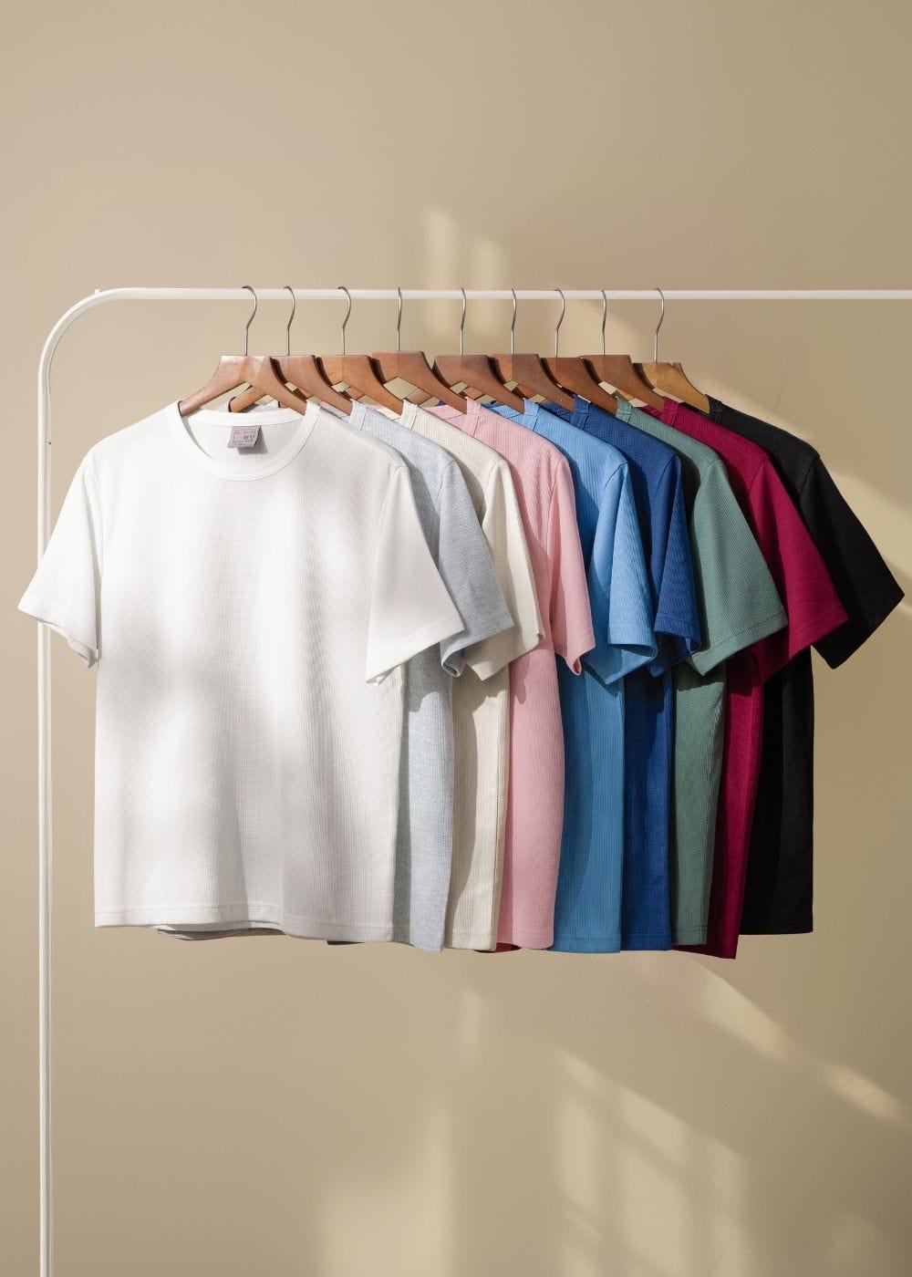 Áo Thun Cổ Tròn Tay Ngắn Áo Thun Non Branded 01 Kem