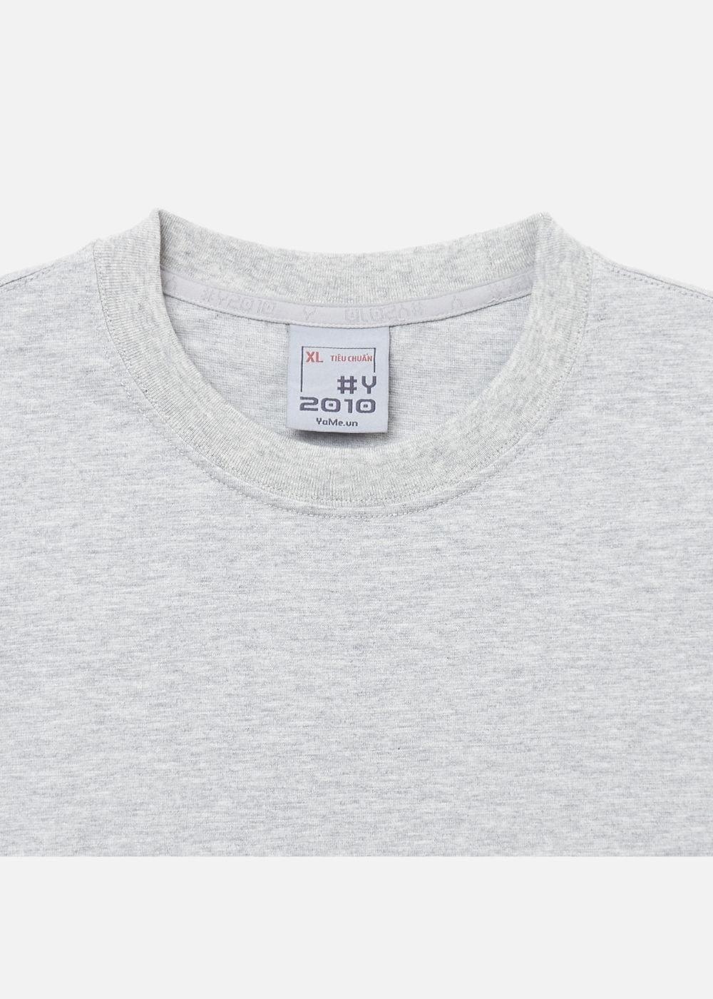 Áo Thun Cotton Wash Siêu Mềm Non Branded 39 Xám - YaMe.vn