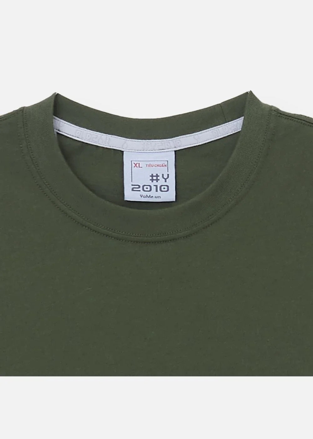 Áo Thun Cotton Wash Siêu Mềm Non Branded 39 Xanh Lá Đậm - YaMe.vn