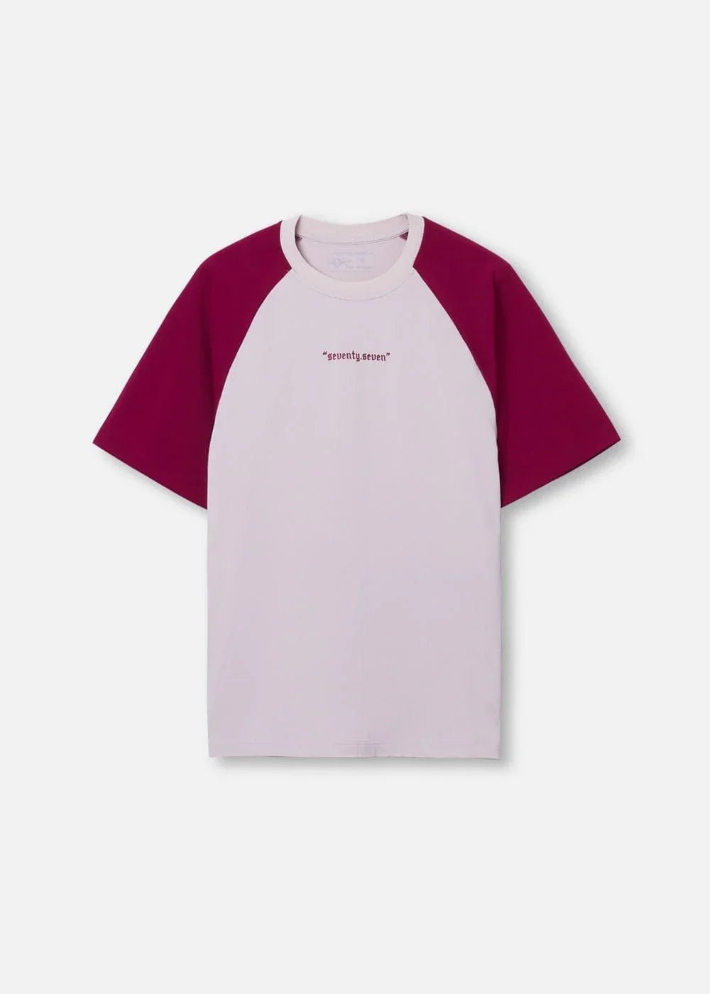 Áo Thun Raglan Phối Màu Seventy Seven 03 Be Đỏ - YaMe.vn