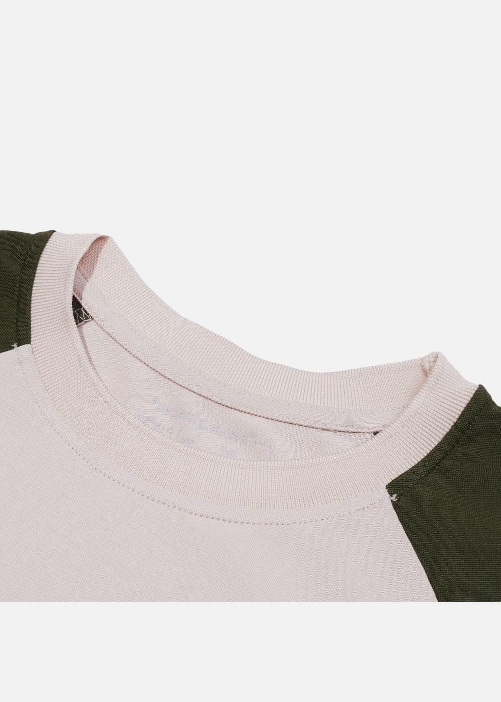 Áo Thun Raglan Phối Màu Seventy Seven 03 Be Xanh Lá - YaMe.vn