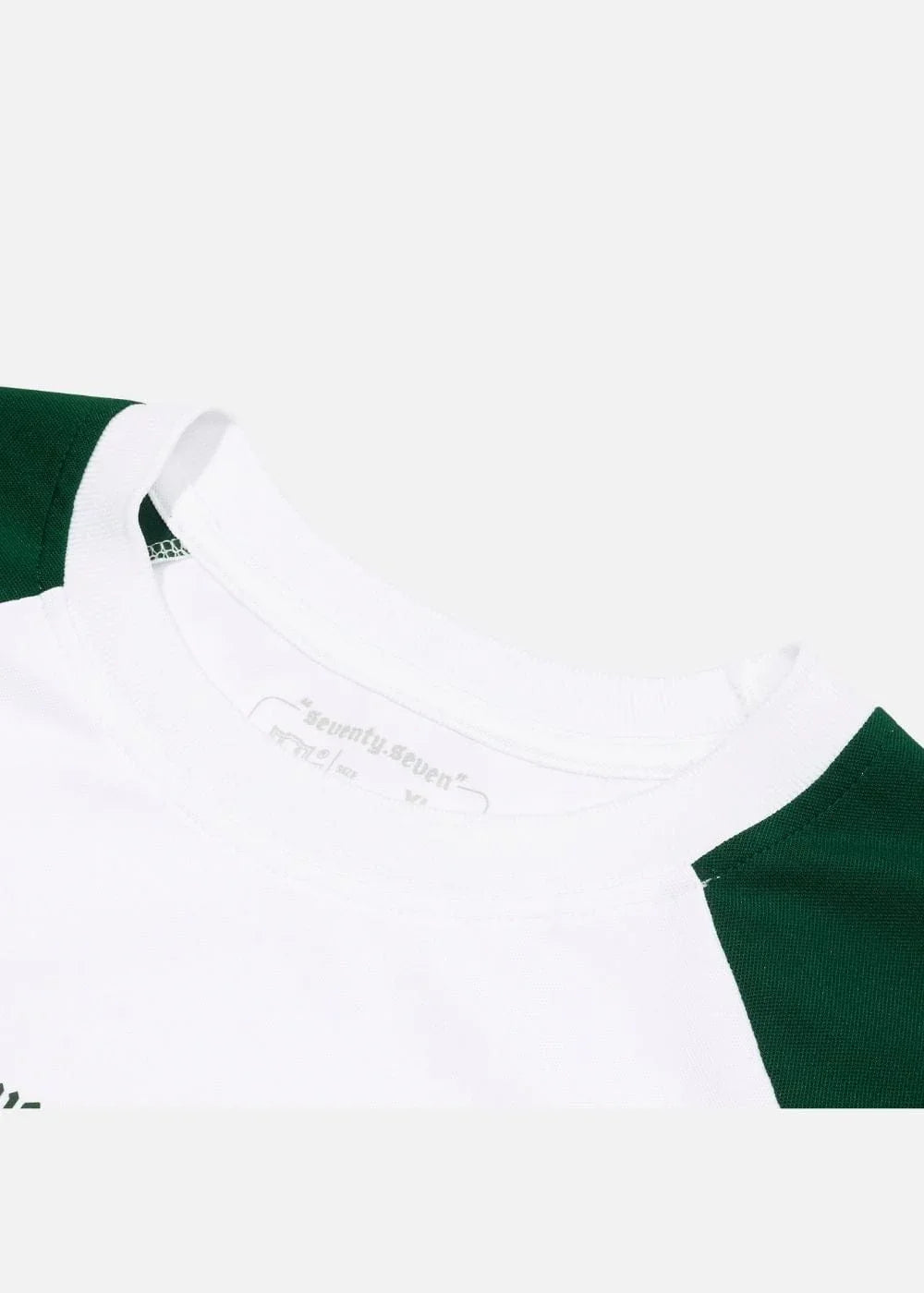 Áo Thun Raglan Phối Màu Seventy Seven 03 Trắng Xanh Lá - YaMe.vn