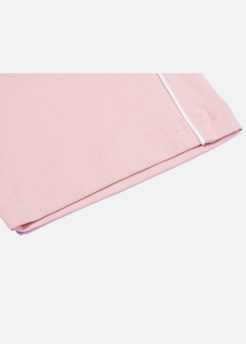 Áo Thun Cotton Line Art Co Giãn Seventy Seven 04 Hồng - YaMe.vn