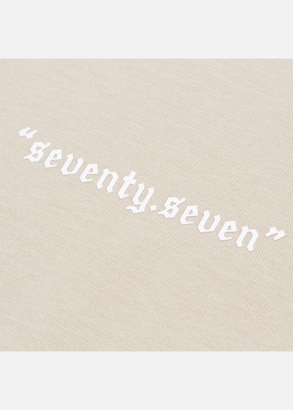 Áo Thun Cotton Line Art Co Giãn Seventy Seven 04 Nâu Nhạt - YaMe.vn