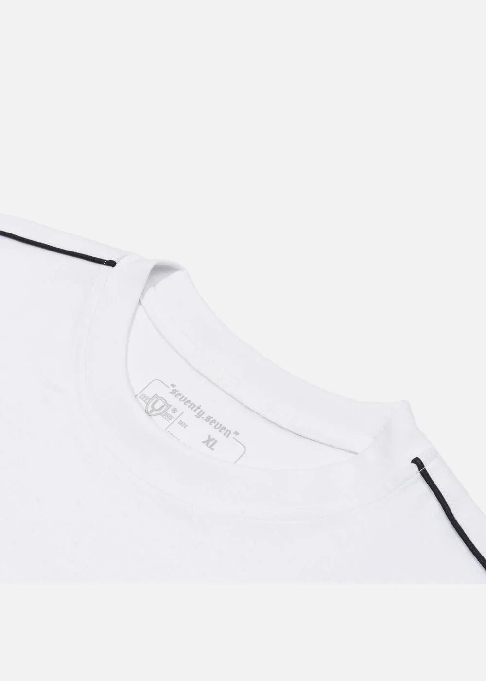 Áo Thun Cotton Line Art Co Giãn Seventy Seven 04 Trắng - YaMe.vn
