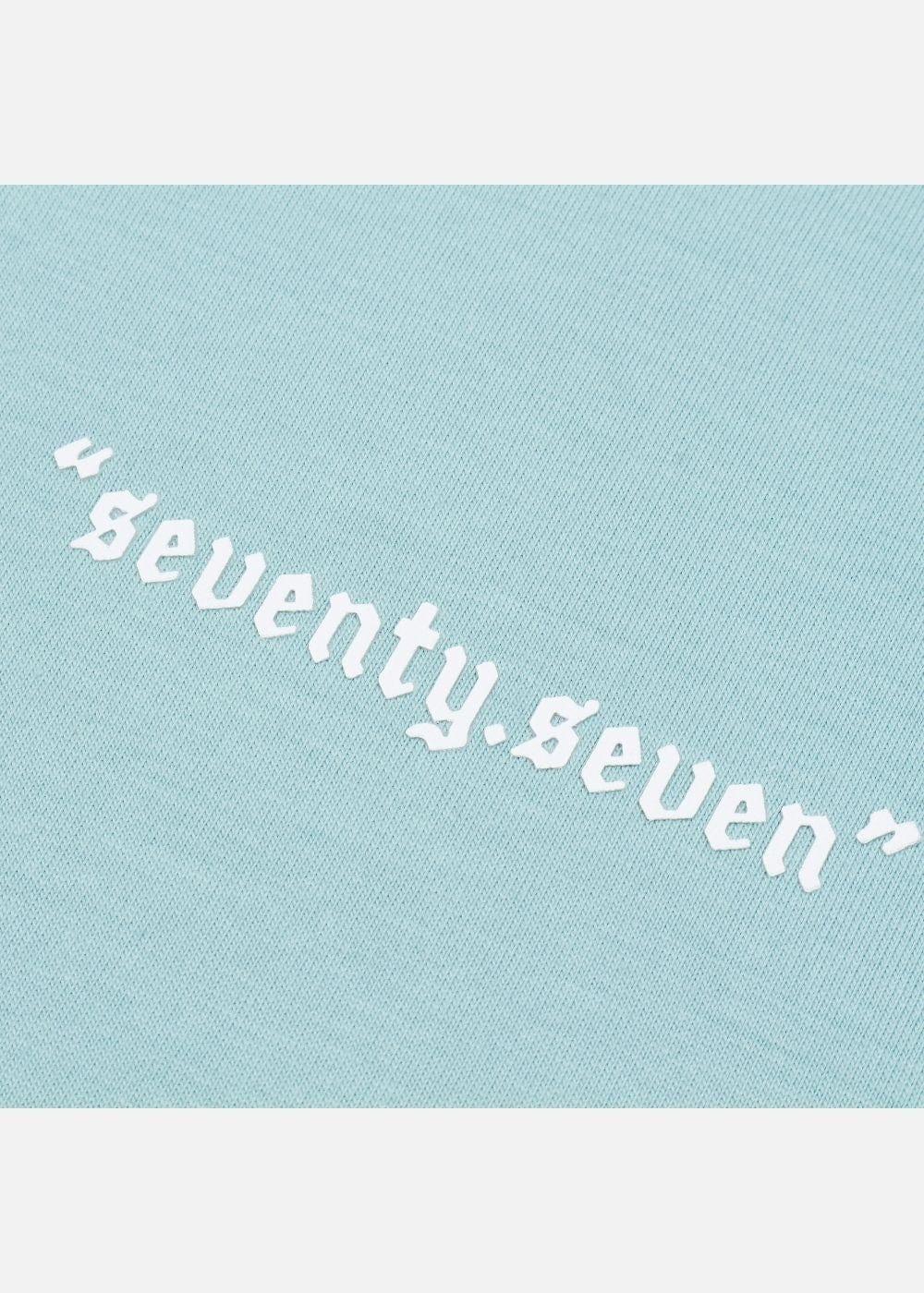 Áo Thun Cotton Line Art Co Giãn Seventy Seven 04 Xanh Ngọc Nhạt - YaMe.vn