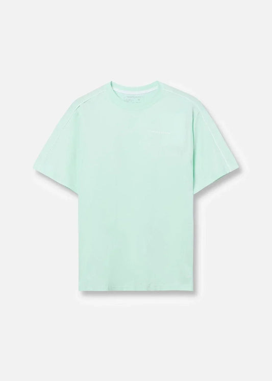 Áo Thun Cotton Line Art Co Giãn Seventy Seven 04 Xanh Ngọc Pastel - YaMe.vn
