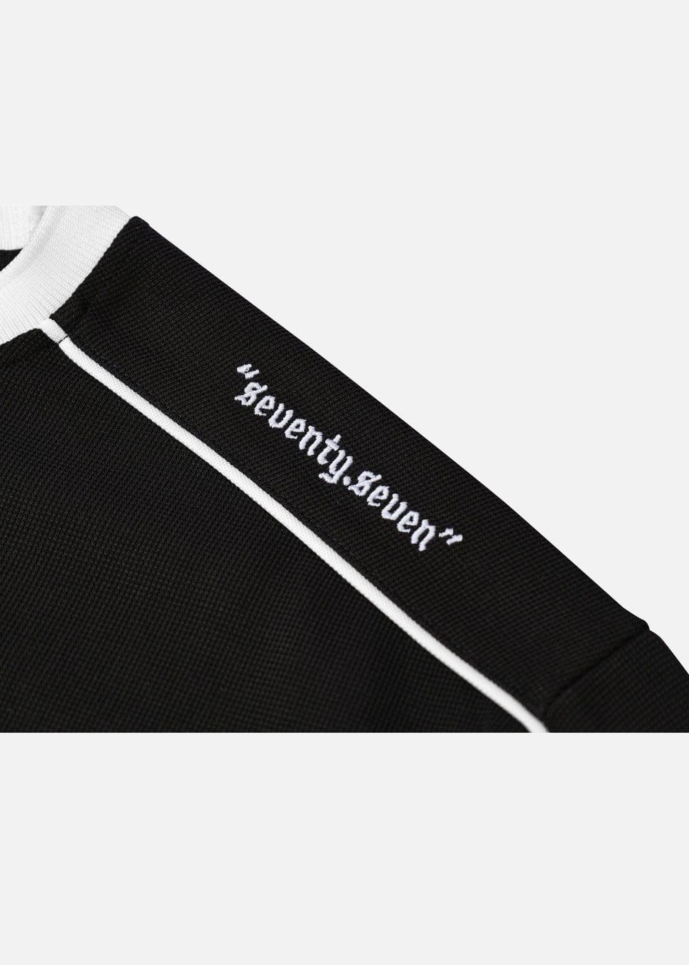 Áo Thun Waffle Co Giãn Seventy Seven 41 Đen - YaMe.vn