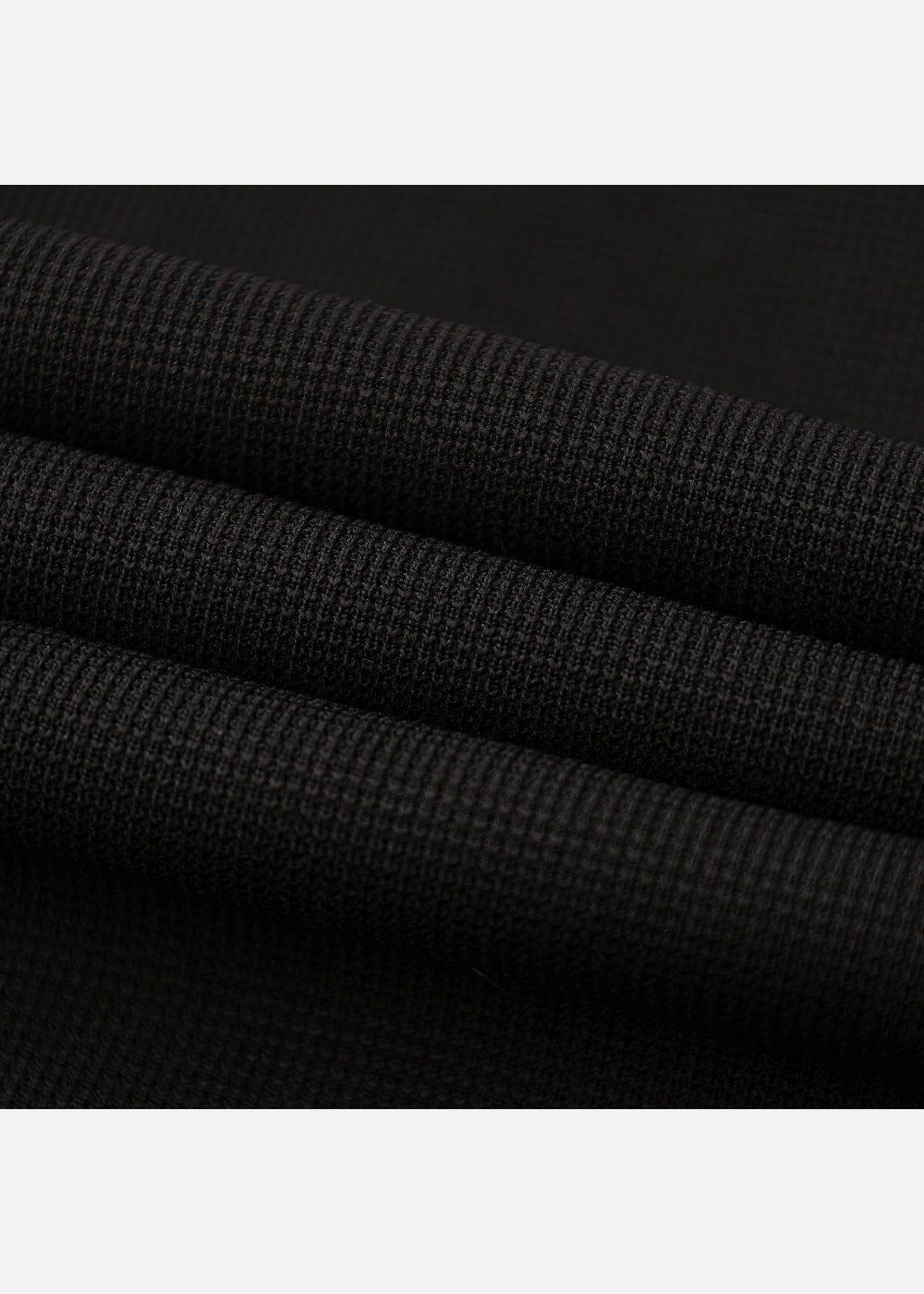 Áo Thun Waffle Co Giãn Seventy Seven 41 Đen - YaMe.vn