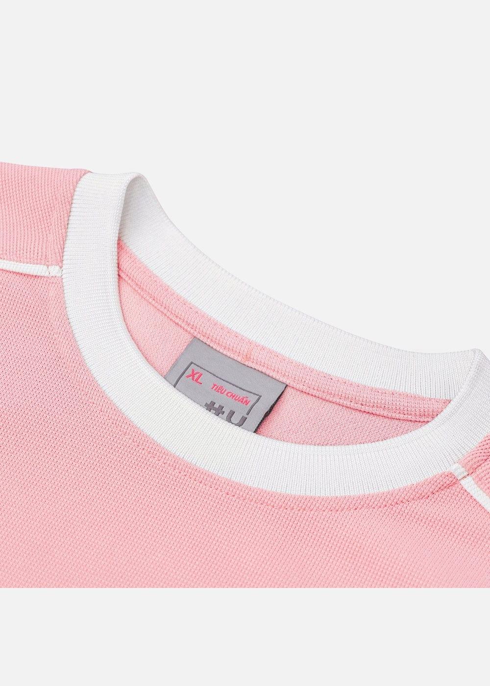 Áo Thun Waffle Co Giãn Seventy Seven 41 Hồng - YaMe.vn