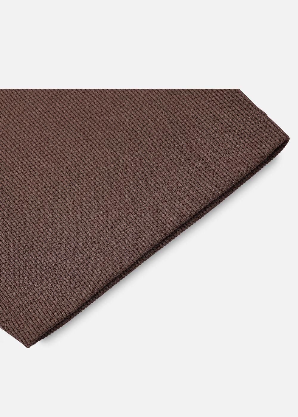 Áo Thun Ribbing Mềm Mại Bền Bỉ Seventy Seven 43 Nâu - YaMe.vn