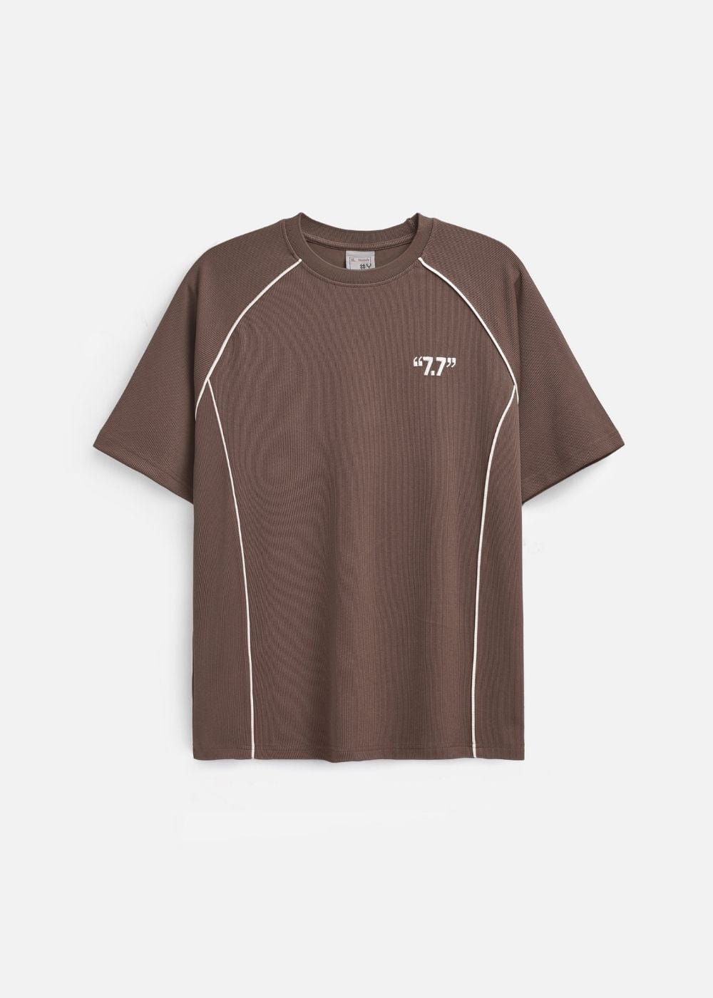 Áo Thun Cổ Tròn Tay Ngắn Áo Thun Seventy Seven 43 Nâu