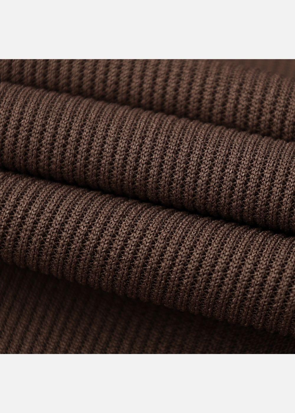 Áo Thun Ribbing Mềm Mại Bền Bỉ Seventy Seven 43 Nâu - YaMe.vn