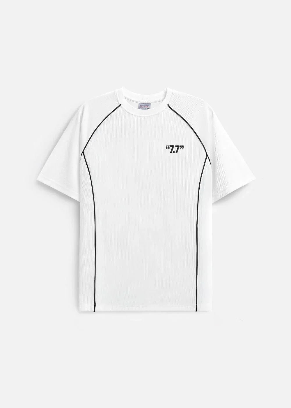 Áo Thun Ribbing Mềm Mại Bền Bỉ Seventy Seven 43 Trắng - YaMe.vn