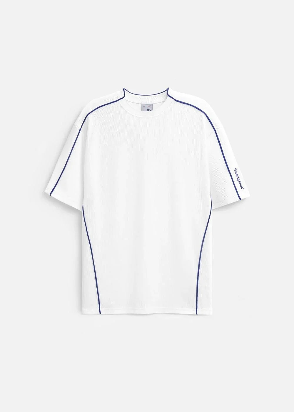 Áo Thun Tay Ngắn Waffle Co Giãn Seventy Seven 44 Trắng - YaMe.vn