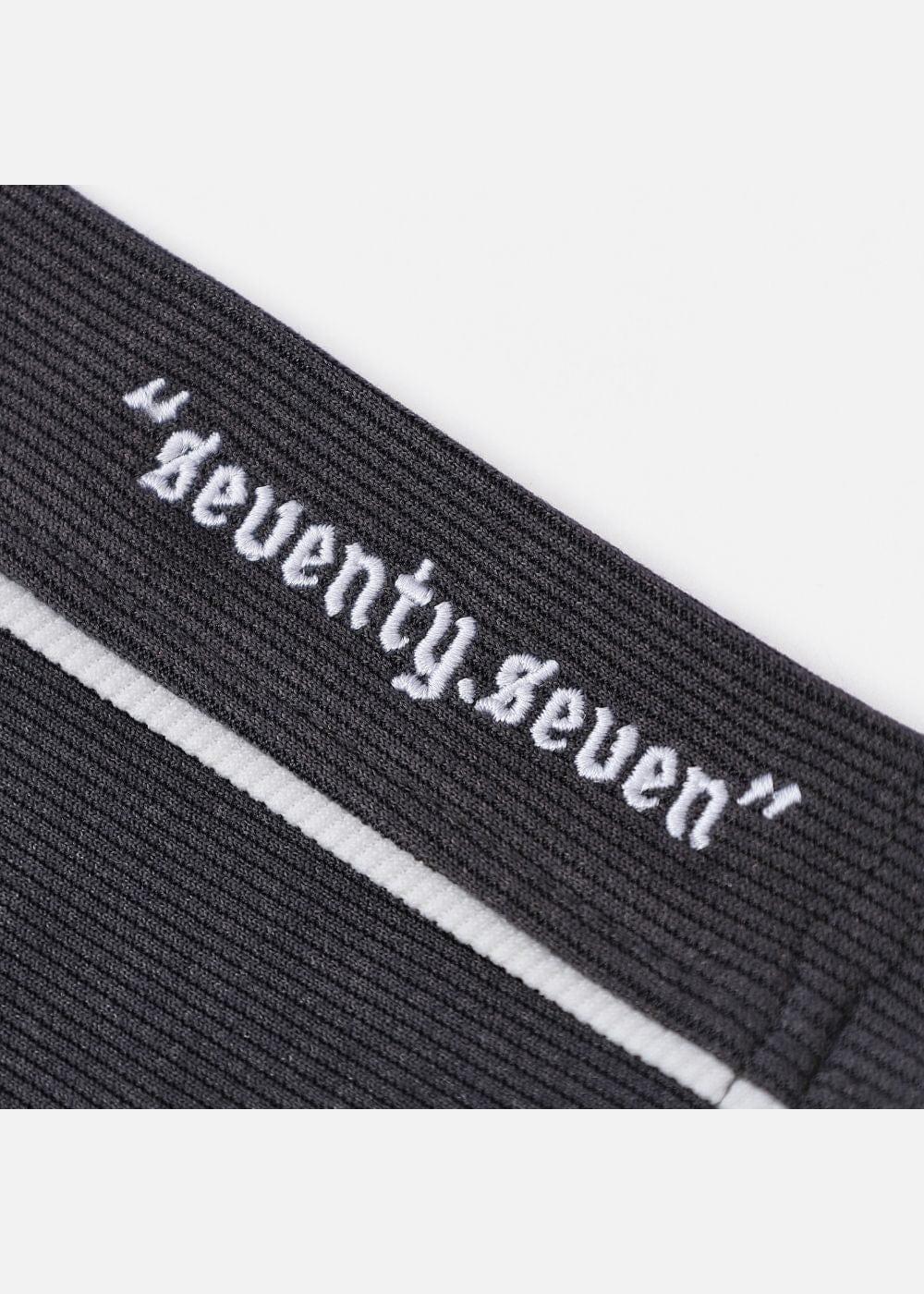 Áo Thun Tay Ngắn Waffle Co Giãn Seventy Seven 44 Xám Đậm - YaMe.vn