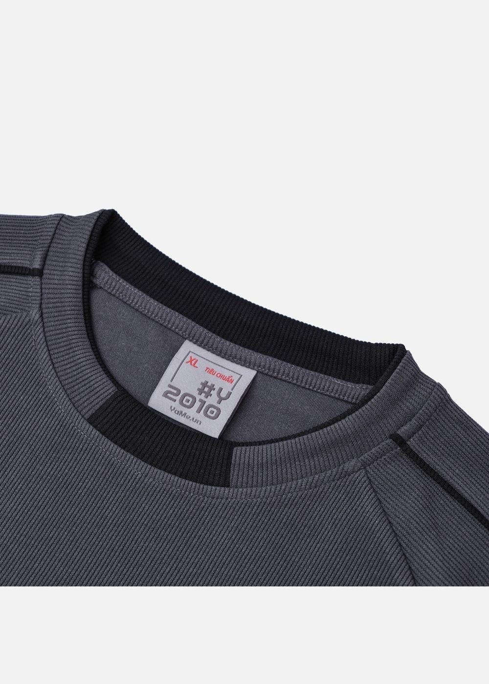 Áo Thun Cổ Tròn Tay Ngắn Áo Thun Seventy Seven 45 Xám Đậm