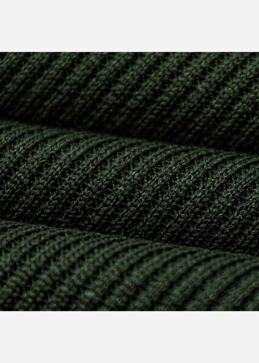 Áo Thun Tay Ngắn Vải Ribbing Co Giãn Seventy Seven 45 Xanh Lá Đậm - YaMe.vn