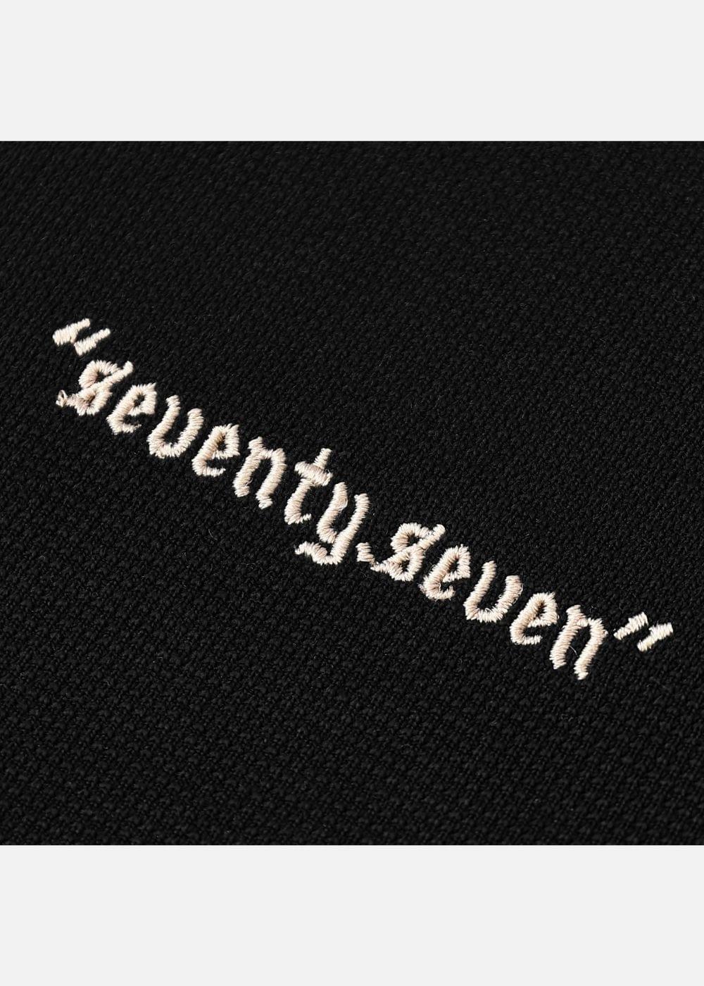 Áo Thun Waffle Line Art Co Giãn Seventy Seven 46 Đen - YaMe.vn