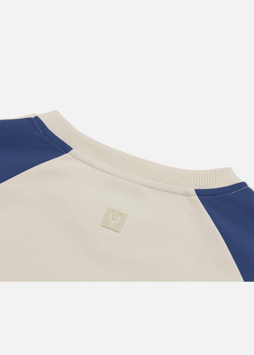 Áo Thun Tay Dài Phối Màu No Style M15 Be Xanh Dương - YaMe.vn