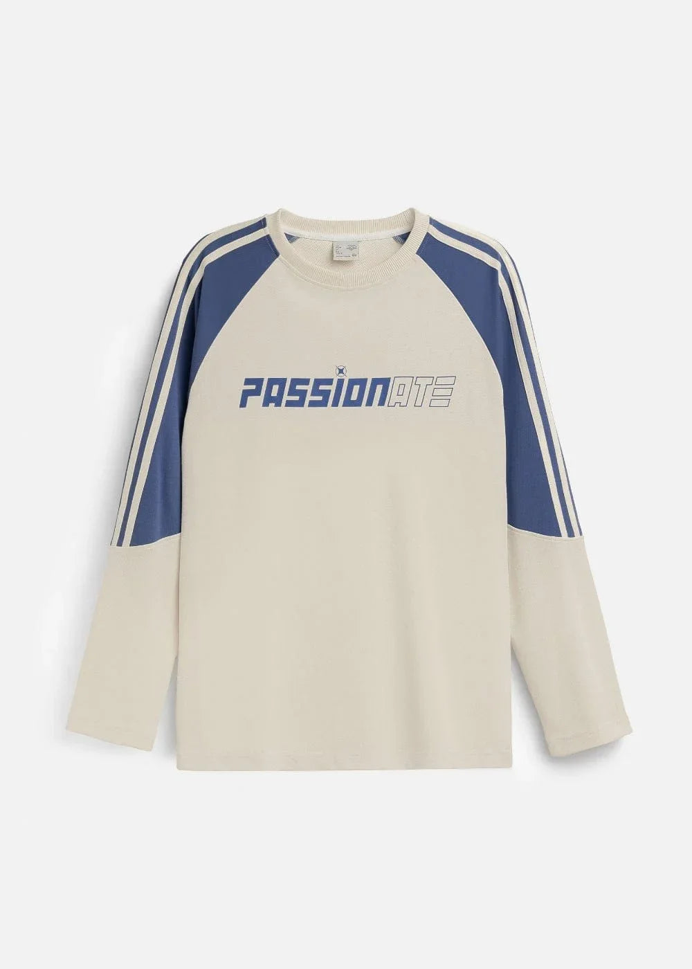 Áo Thun Tay Dài Phối Màu No Style M15 Be Xanh Dương - YaMe.vn