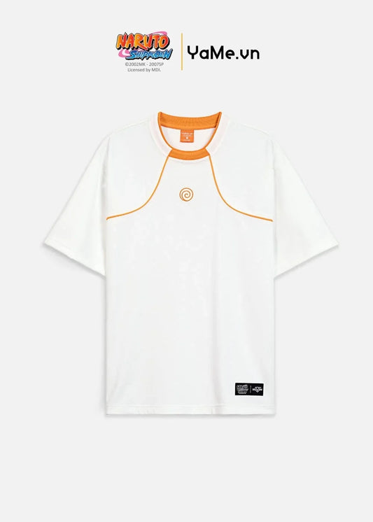 Áo Thun Tay Ngắn Vải Thermo Mesh Thoáng Mát Naruto 01 Trắng - YaMe.vn