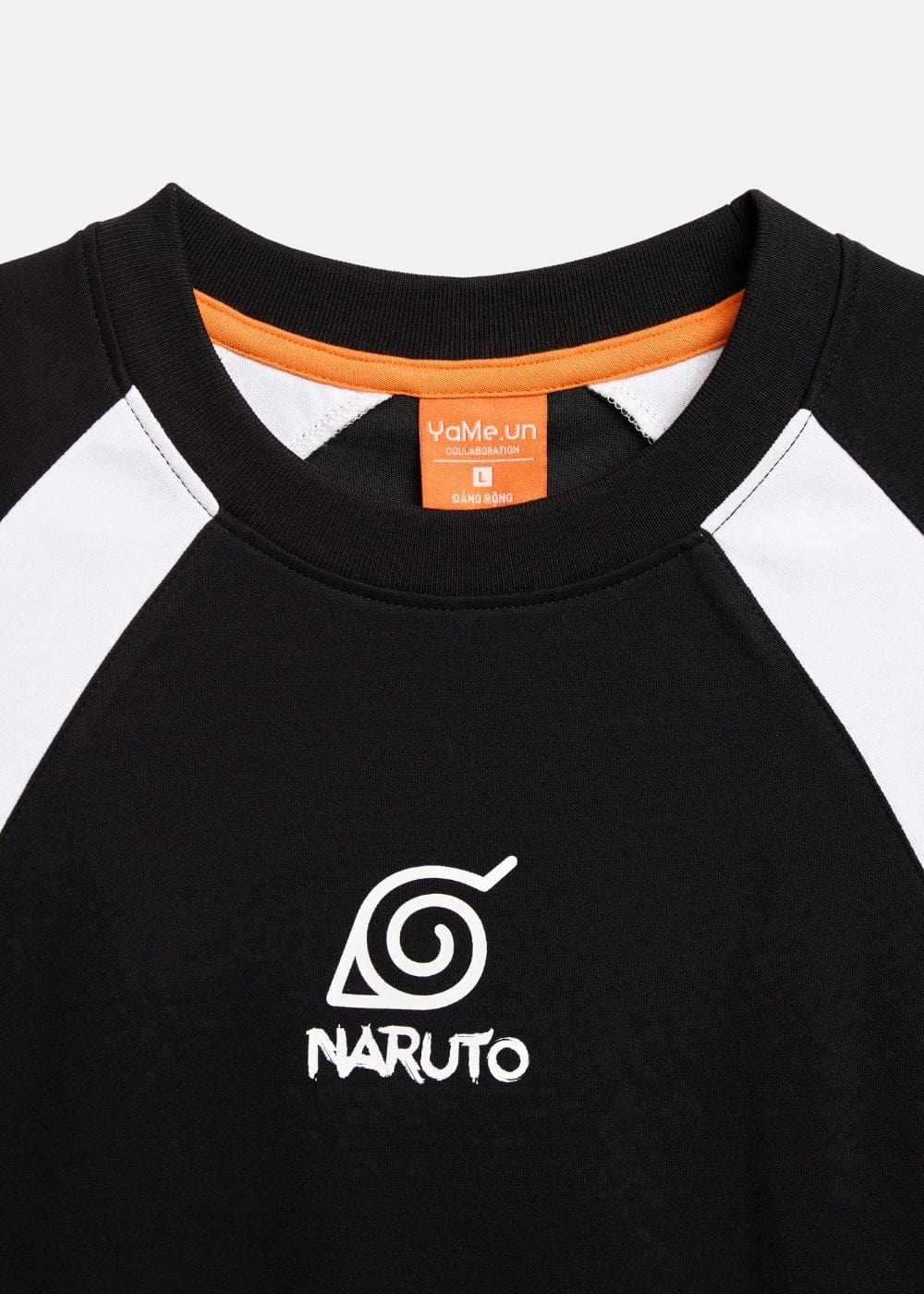 Áo Thun Cổ Tròn Tay Ngắn Áo Thun Tay Ngắn Vải Thermo Mesh Thoáng Mát Naruto 06 Đen