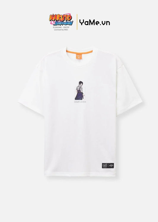 Áo Thun Tay Ngắn Vải Thermo Mesh Thoáng Mát Naruto 12 Trắng - YaMe.vn