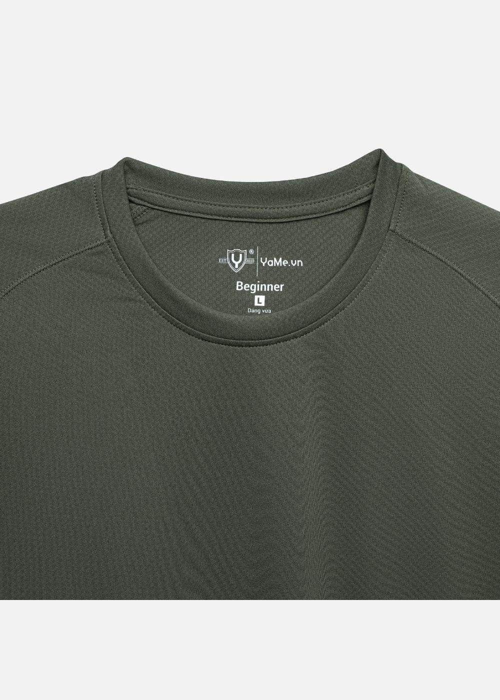 Áo Thun Thể Thao Ultra Thin The Beginner 002 Xanh Lá Đậm - YaMe.vn