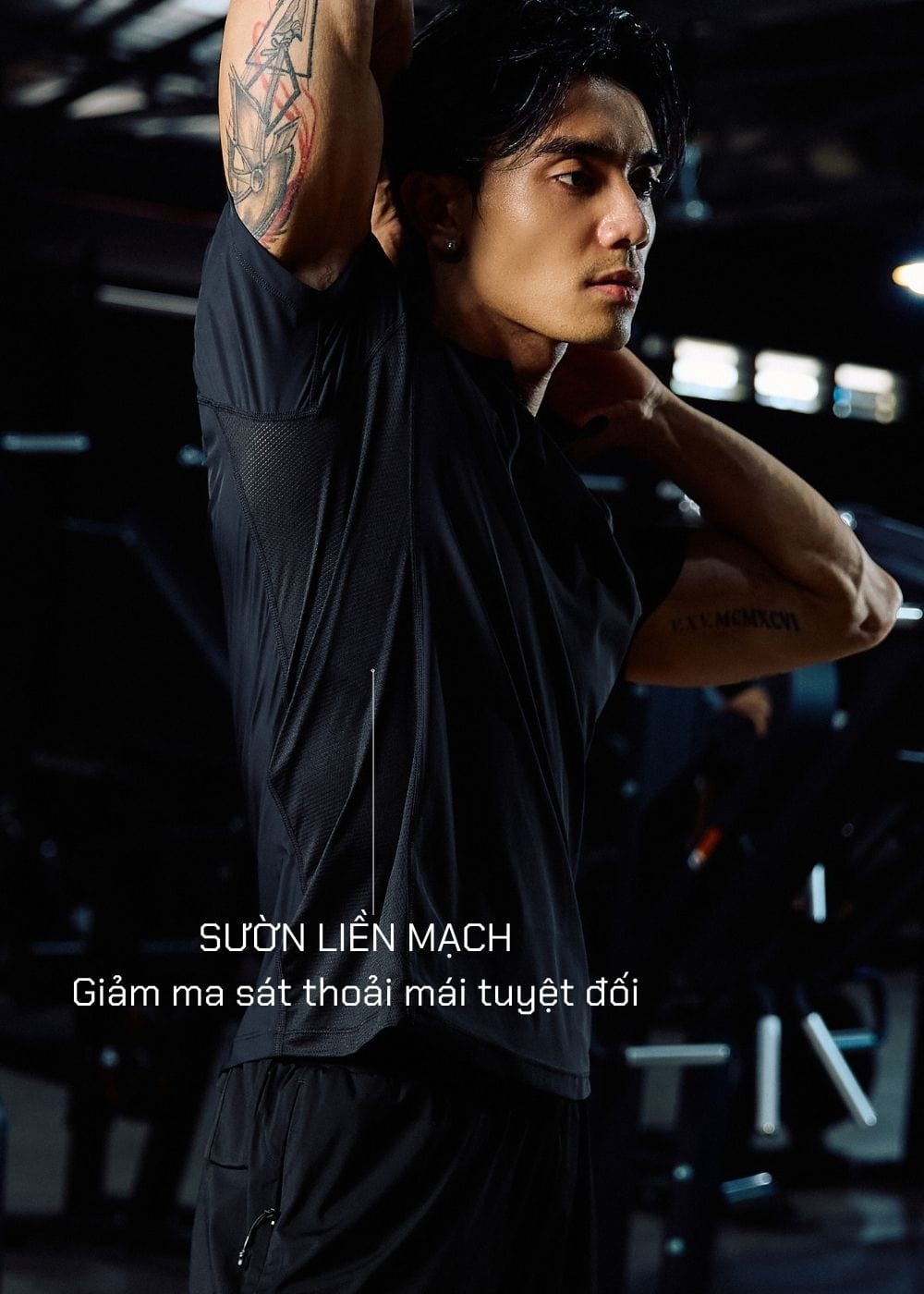 Áo Thun Cổ Tròn Tay Ngắn Áo Thun The Trainer 004 Đen