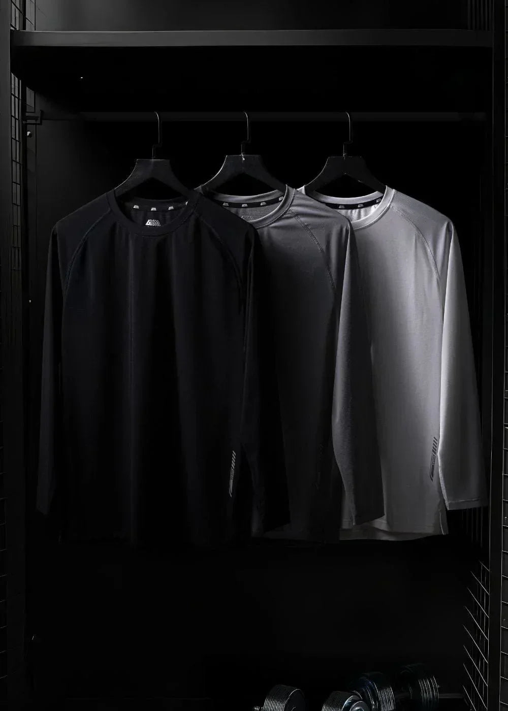 Áo Thun Tay Dài Thể Thao Ultra Stretch The Trainer 005 Xám - YaMe.vn