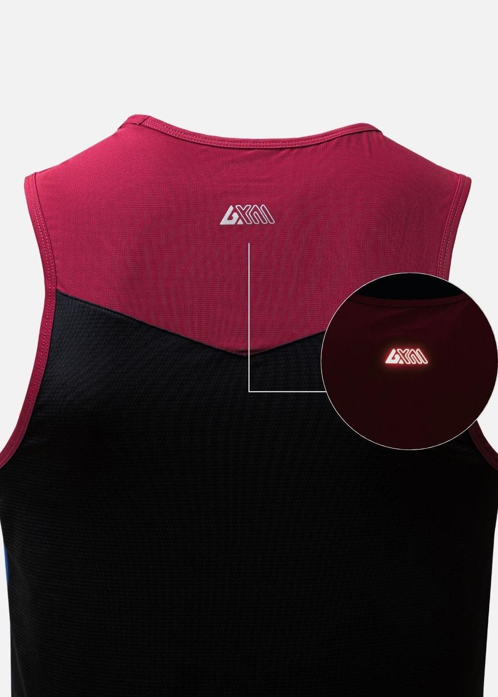 Áo Thun 3 Lỗ Thể Thao Ultra Stretch The Trainer 008 Đỏ Đen - YaMe.vn