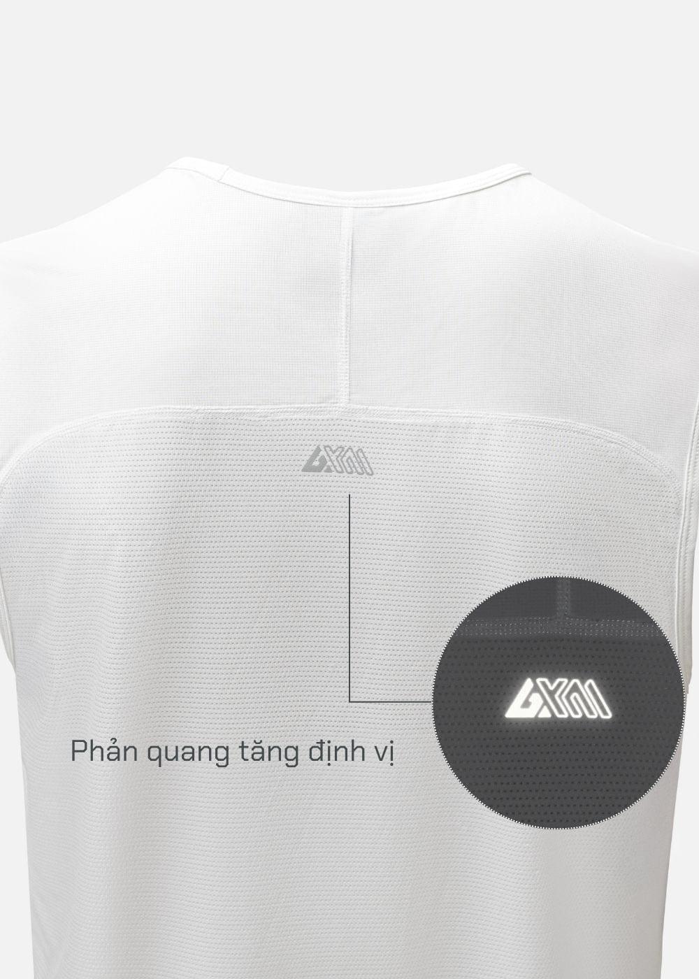 Áo Thun 3 Lỗ Thể Thao Ultra Stretch The Trainer 010 Trắng - YaMe.vn