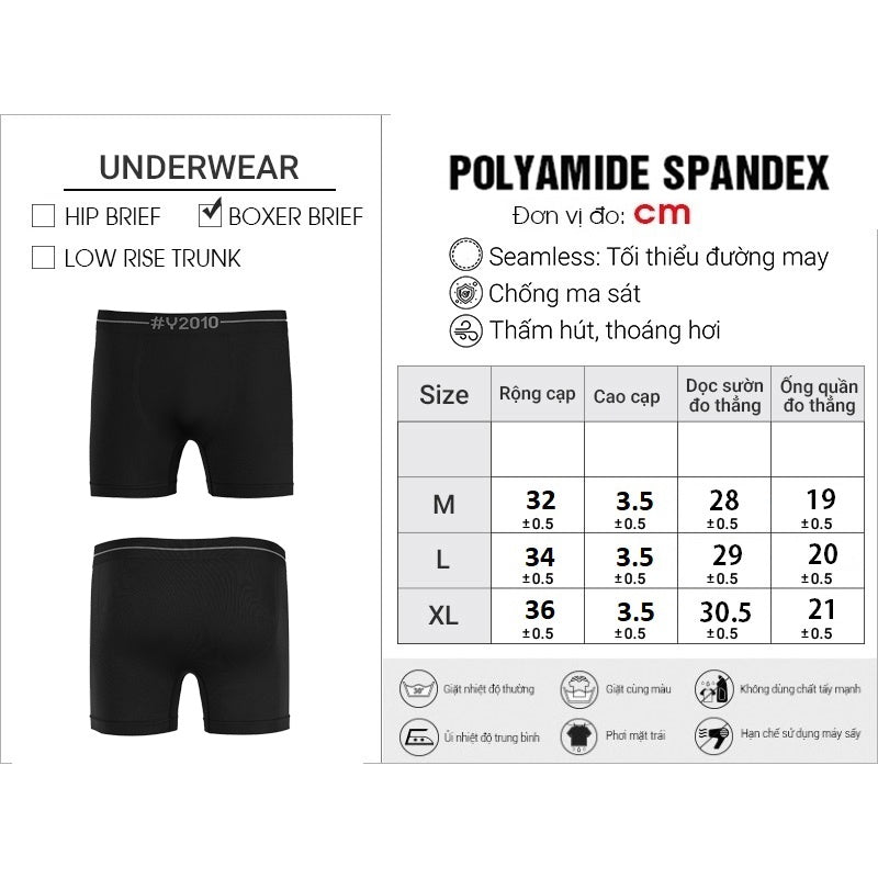 Quần Lót Nam Boxer Seamless Mềm Siêu Co Giãn Beginner 83 Free Color