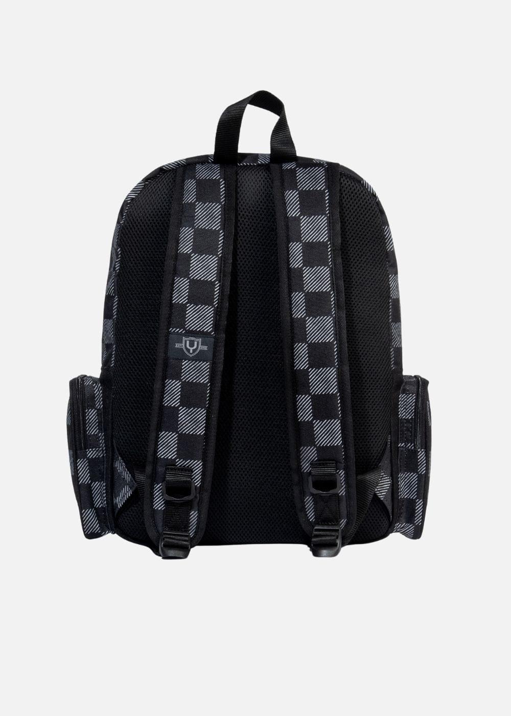 Balo Essential Kẻ Caro Nhiều Ngăn #Y2010 03 Đen - YaMe.vn