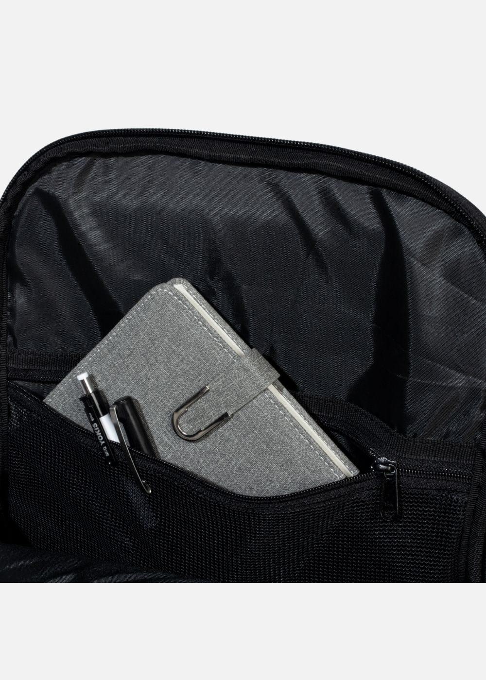 Balo Essential Kẻ Caro Nhiều Ngăn #Y2010 03 Đen - YaMe.vn