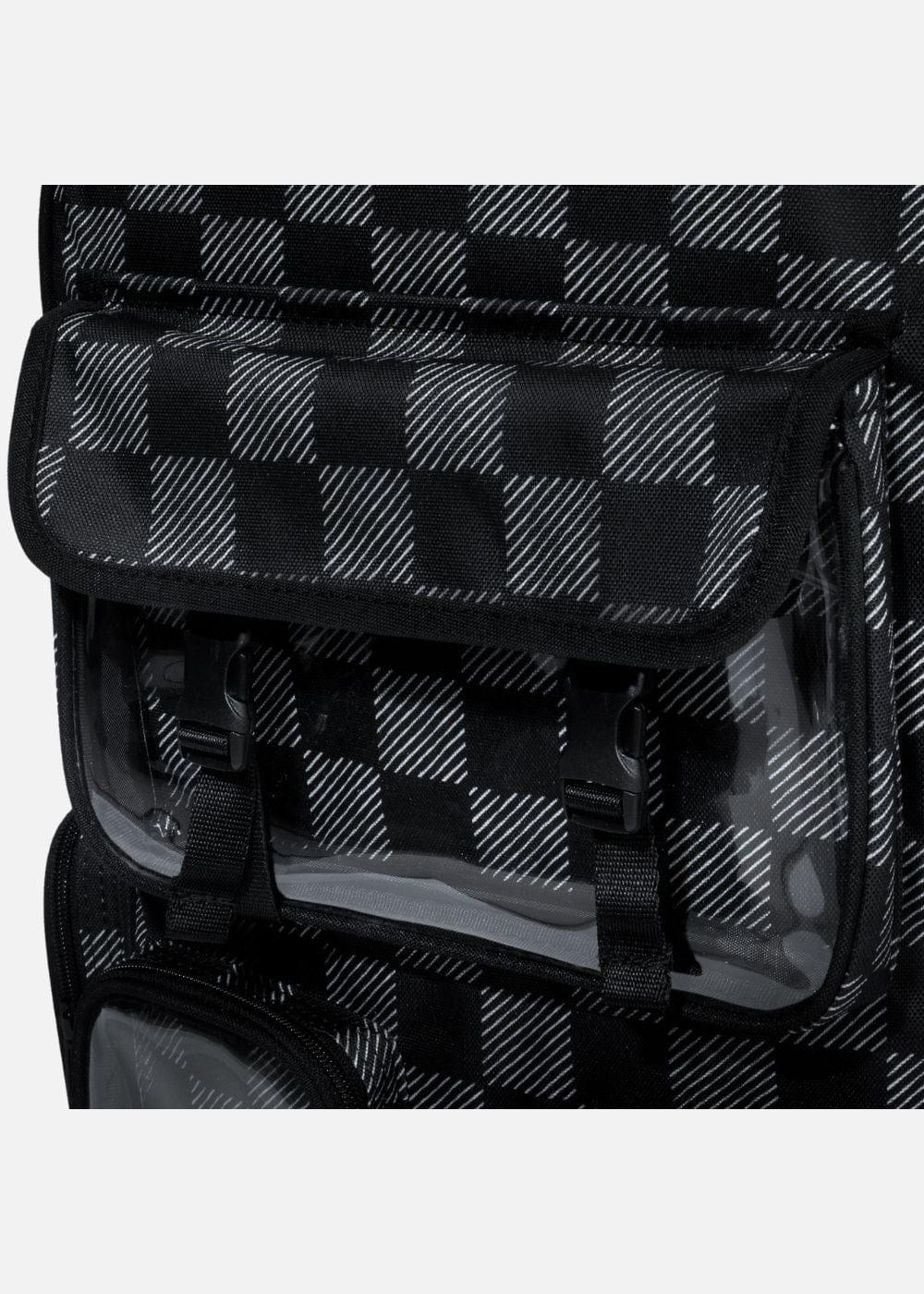 Balo Essential Kẻ Caro Nhiều Ngăn #Y2010 03 Đen - YaMe.vn