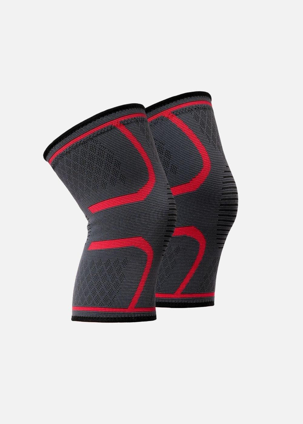 Bó Gối Thể Thao 3D Chống Trượt BG 87 Xám Đỏ - YaMe.vn