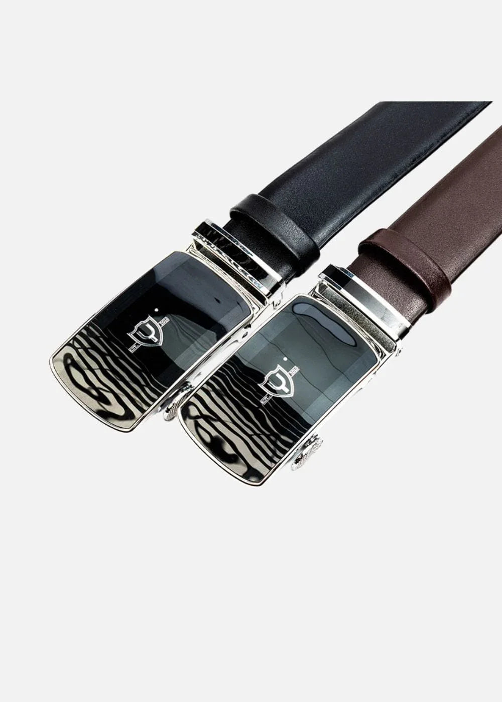 Dây Nịt Da Bò Khóa Tự Động #Y2010 D03 Đen - YaMe.vn