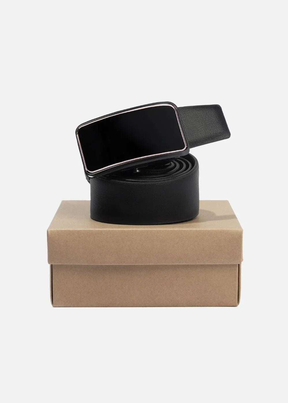 Dây Nịt Da Bò Khóa Tự Động #Y2010 D15 Đen - YaMe.vn