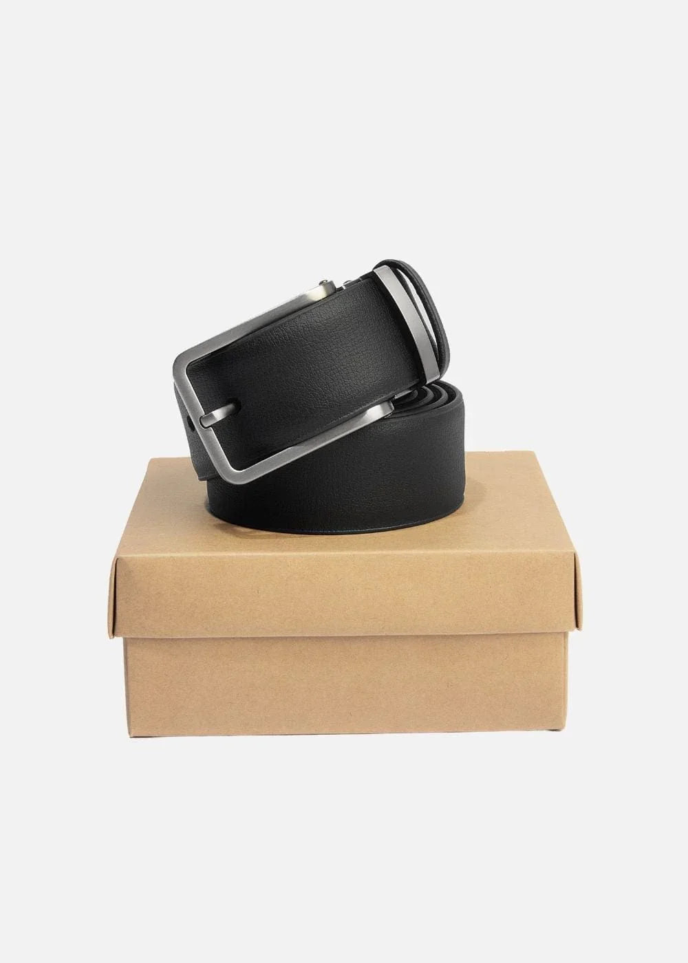 Dây Nịt Da Bò Khóa Gài Kim #Y2010 D16 Đen - YaMe.vn